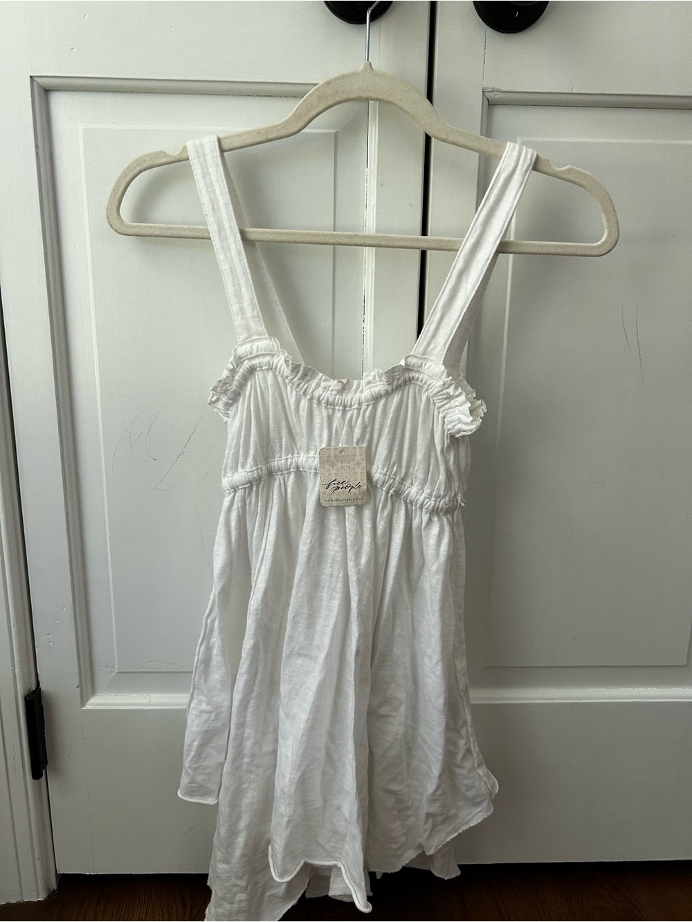 NWT free people amaryllis ivory tank top - Picture 2 of 3